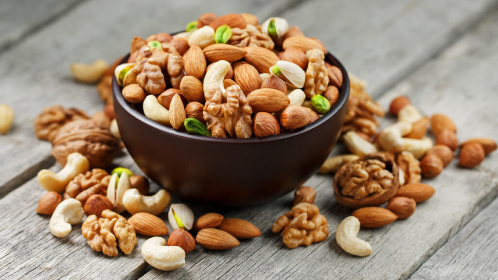 Nuts-Best Foods For Gaining Weight